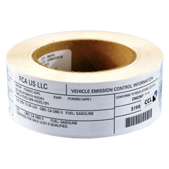 Mopar® - Vehicle Emission Control Information Label