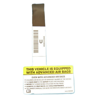 Mopar® - Air Bag Information Label