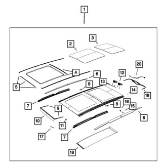 Jeep OE - Sunroof Frame Bracket