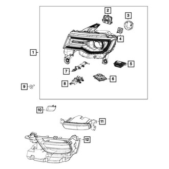 Jeep OE - Front Right Headlight Assembly