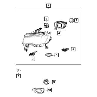 Jeep OE - Front Left Headlight Assembly