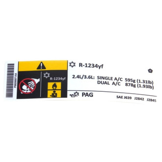 Mopar® - Air Conditioning System Label