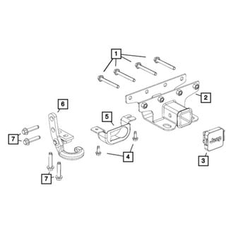 Mopar® - Tow Hook Bracket