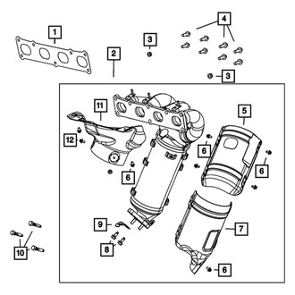 Jeep OE - Rear Lower Exhaust Manifold Heat Shield