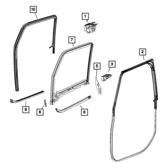 Jeep OE - Front Right Window Channel
