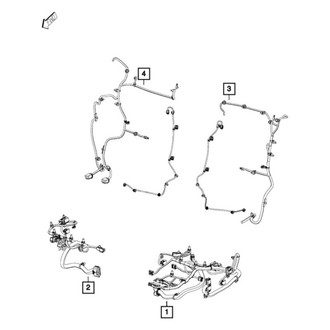 Mopar® - Driver Side Seat Back Wiring