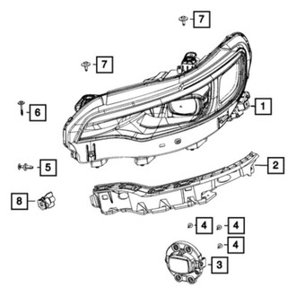 Mopar® - Passenger Side Replacement Headlight