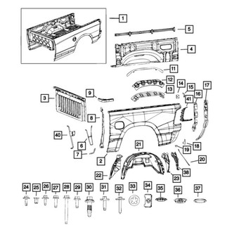 Mopar® - Rear Outer Driver Side Wheel Housing