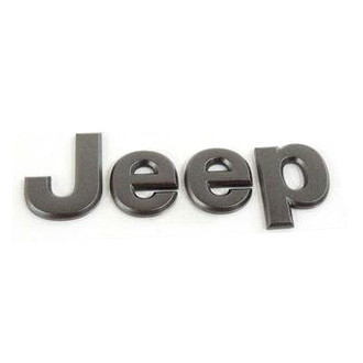 Mopar® - "Jeep" Nameplate Gray Grille Emblem