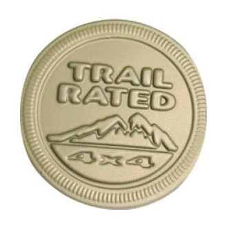 Mopar® - "Trail Rated 4 x 4" Medallion Green Front Fender Emblem