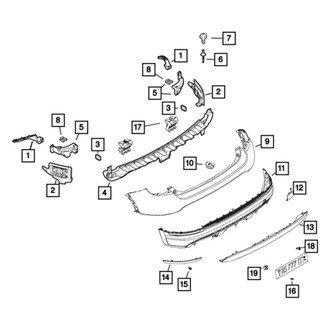 Fiat OE - Right Blind Spot Detection System Warning Sensor Bracket