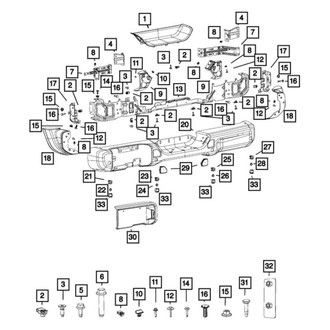 Jeep OE - Parking Aid Sensor Retaining Ring