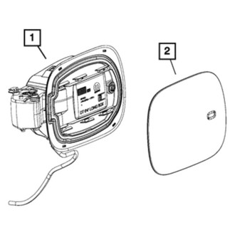 Ram OE - Rear Fuel Filler Door