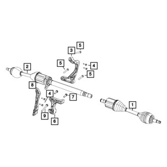 Mopar® - Front Passenger Side Axle Shaft