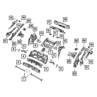 Mopar® - Rear Inner Passenger Side Wheel Housing Bracket