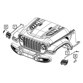 Mopar® - Passenger Side Replacement Turn Signal/Parking Light