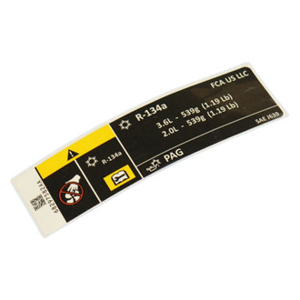 Mopar® - Air Conditioning System Label