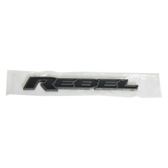 Mopar® - "Rebel" Nameplate Black/Gray Tailgate Emblem