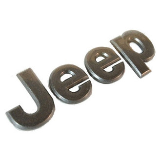 Mopar® - "Jeep" Nameplate Bronze Hood Emblem