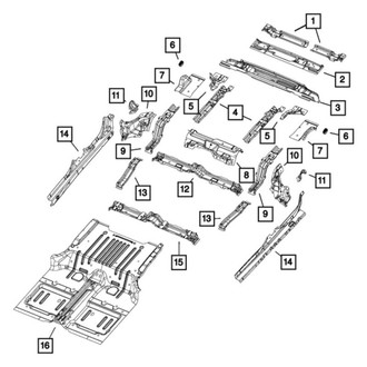 Mopar® - Rear Seat Cross-Member