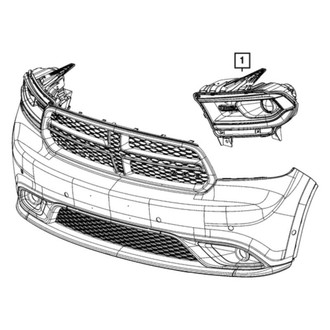 Dodge OE - Front Right Headlight Assembly