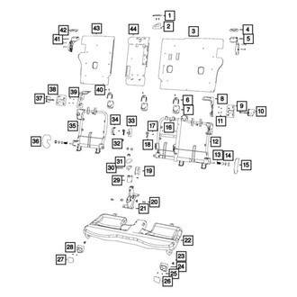 Jeep OE - Rear Left Folding Seat Lock Striker