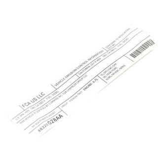 Mopar® - Vehicle Emission Control Information Label