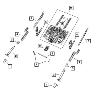 Jeep OE - Front Right Fender Rail Reinforcement