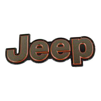 Mopar® - "Jeep" Nameplate Bronze/Black Hatch Emblem