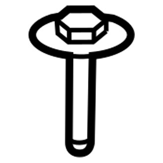 Jeep OE - Bumper Cover Spacer Panel Screw