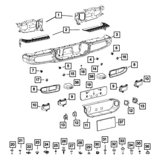 Jeep OE - Inner Parking Aid Sensor Bracket