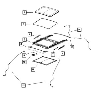 Dodge OE - Sunroof Deflector