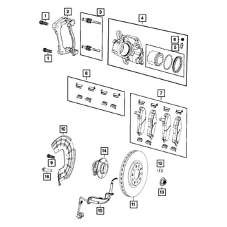 Jeep OE - Front Disc Brake Pad Set