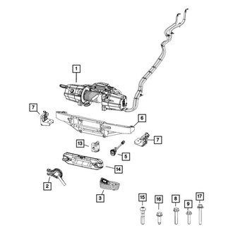 Ram OE - Left Winch Bracket