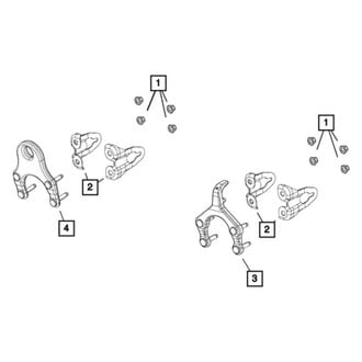 Mopar® - Front Driver or Passenger Side Tow Hook Bracket