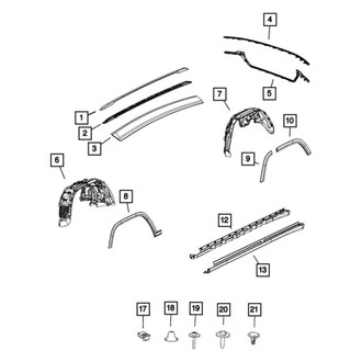 Jeep OE - Front Left Fender Splash Shield