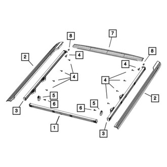Mopar® - Truck Bed Cargo Divider Side Rail Slide