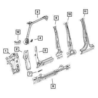 Jeep OE - Front Left Lower Windshield Insulator