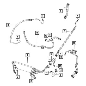 Ram OE - Power Steering Return Hose