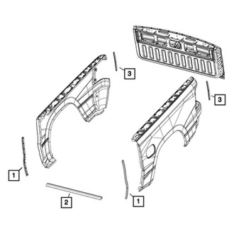 Ram OE - Front Right Upper Truck Bed Panel Seal