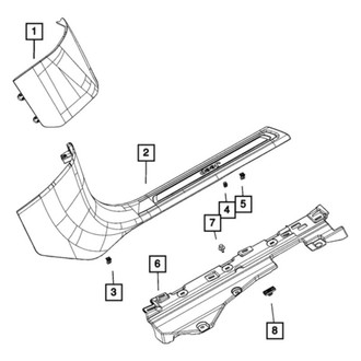 Jeep OE - Front Right Floor Side Rail Reinforcement