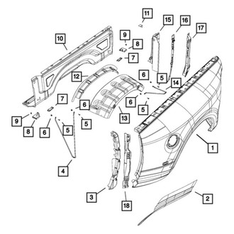 Mopar® - Box Side Inner Panel