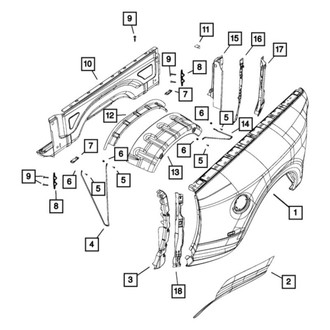 Mopar® - Box Side Inner Panel