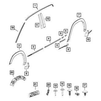 Ram OE - Rear Left Forward Side Body Trim Protector