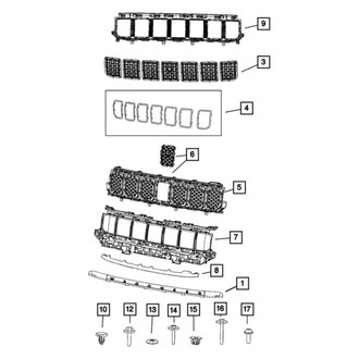 Ram OE - Front Park Assist Camera Screw