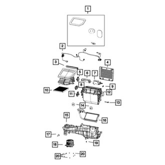 Jeep OE - HVAC Unit Case Seal Kit