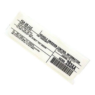 Mopar® - Vehicle Emission Control Information Label