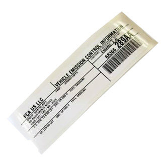 Mopar® - Vehicle Emission Control Information Label