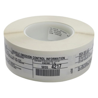 Mopar® - Vehicle Emission Control Information Label