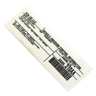 Mopar® - Vehicle Emission Control Information Label